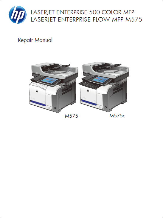 HP Color LaserJet M575 MFP Service Repair Manual-1